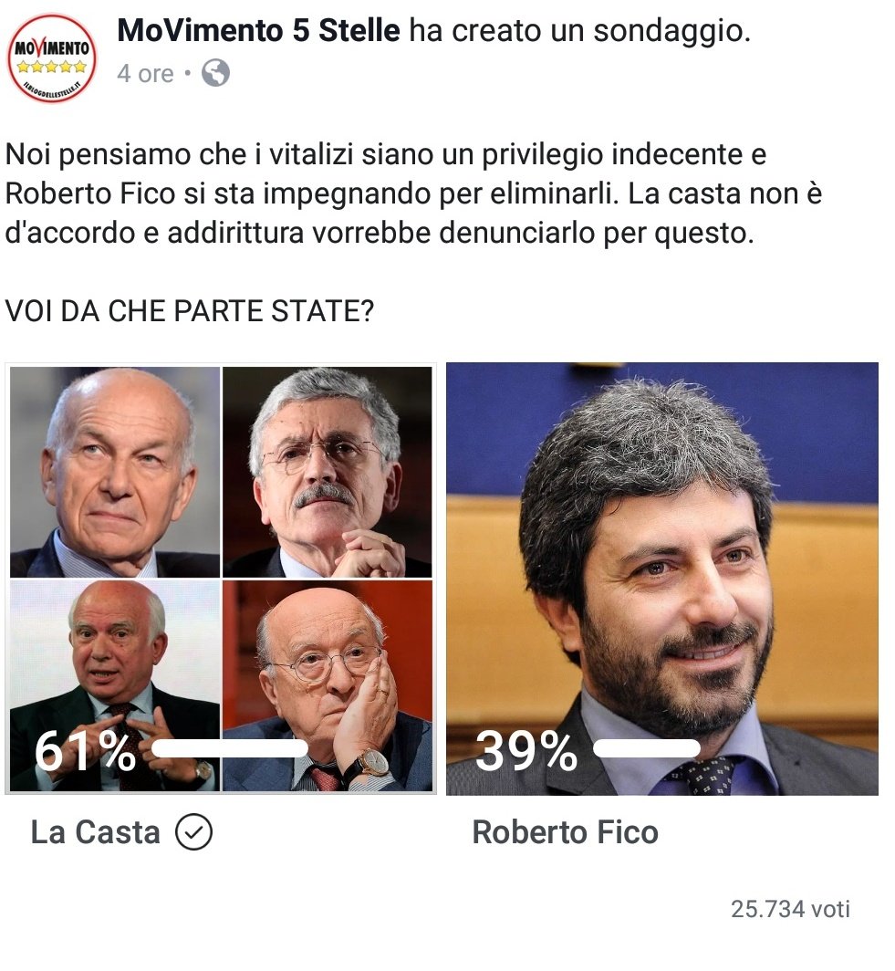 fcapoani's tweet photo. One does not simply fuck with la Casta. #teamCasta @Mov5Stelle https://t.co/2qQP702JCd