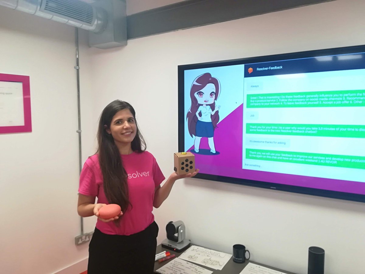 amdcavallaro's tweet photo. @tomgrey_google We just had a great session learning to build conversational apps using @ActionsOnGoogle at #resolvercouk. Some interesting bots started to be made "Secret Agent", "Mio", "TWSS". + more. It was my pleasure to be the facilitator! https://t.co/tD65074el4