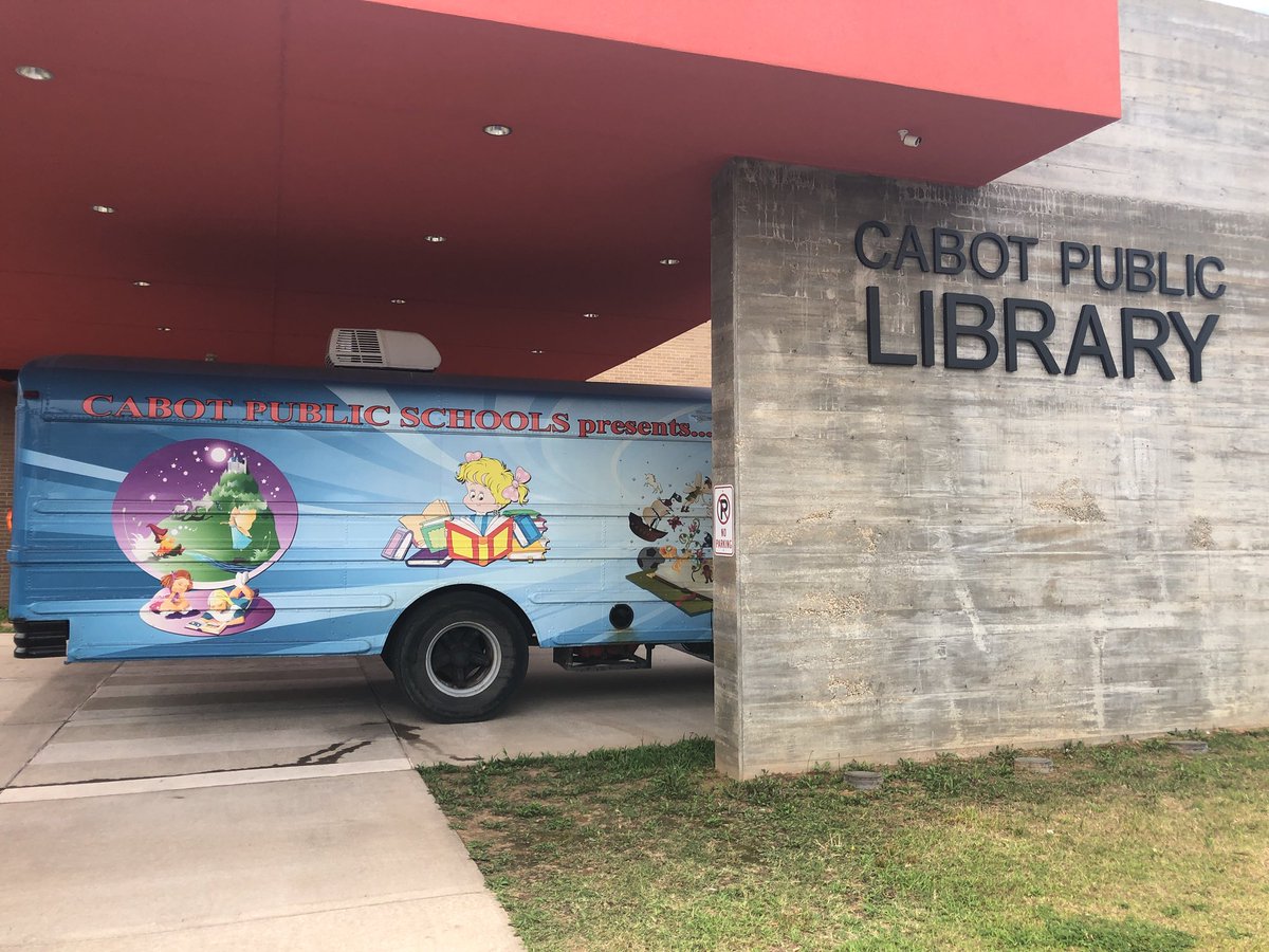 The <a href="/cabotsd/">Cabot Public Schools</a> Bookmobile is celebrating the end of the <a href="/CabotPub_Lib/">Cabot Public Library</a> summer reading program today!  Don’t miss out on the fun!