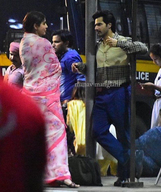 VarunsUjuu's tweet photo. @Varun_dvn @AnushkaSharma at the sets of #SuiDhaaga https://t.co/3YY3OGlJA1