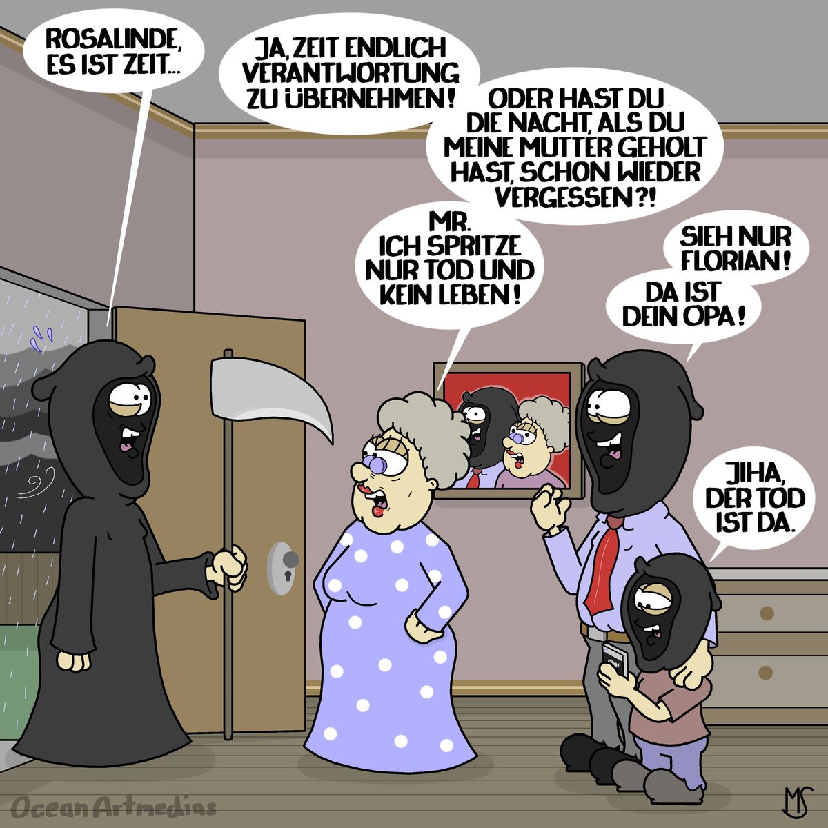 Ocean Artmedias Sur Twitter Wird Auch Zeit Funny Cartoon