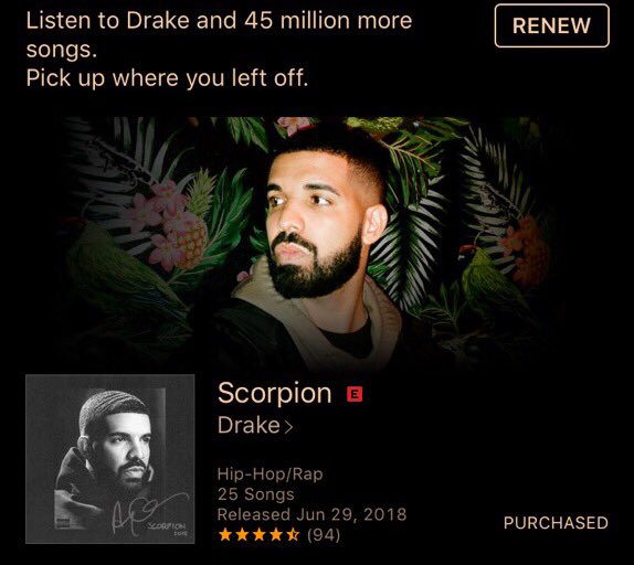 GoldMoonTv's tweet photo. Track #10 "Sandra's Rose" 🦂🦂
"Like Charlemagne I see the light and see the darkest patches"! 🙌🏾 Bars! 😂😂 #Scorpion #Drizzy #Drake https://t.co/AQyEWOc3oO