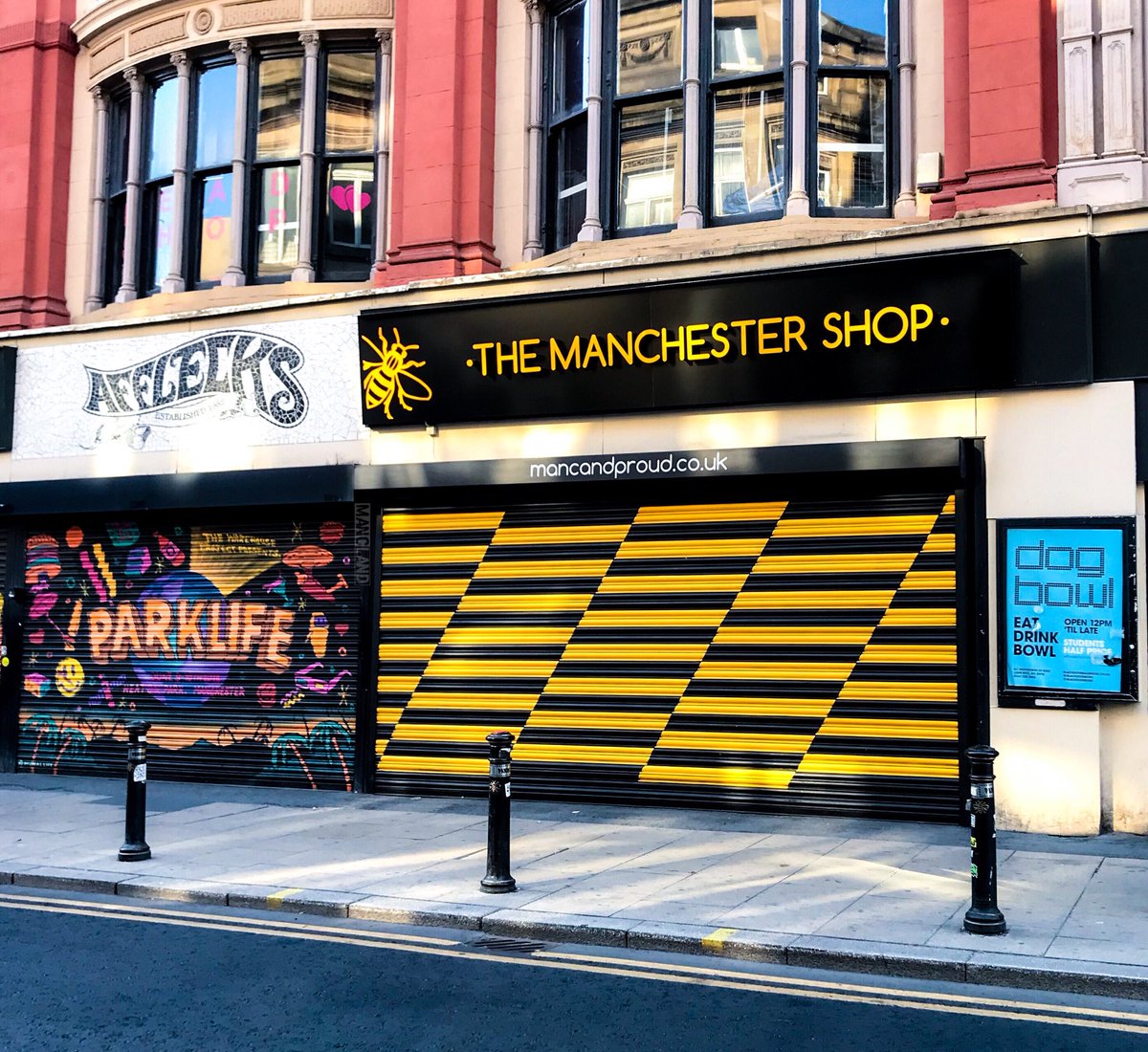 MANC_LAND's tweet photo. @Denton_11 @mancmade @Uniquely_Manc @McrFinest @ILoveMCR @visit_mcr @GreatManchester @lovin_mcr @McrPulse @allofmcr @NQManchester Right next to Afflecks 👊🏽 https://t.co/JjMnFn3xUd