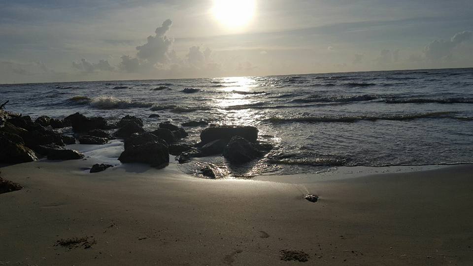 Another beautiful day at the beach. #galveston #beachvacation #summershowers