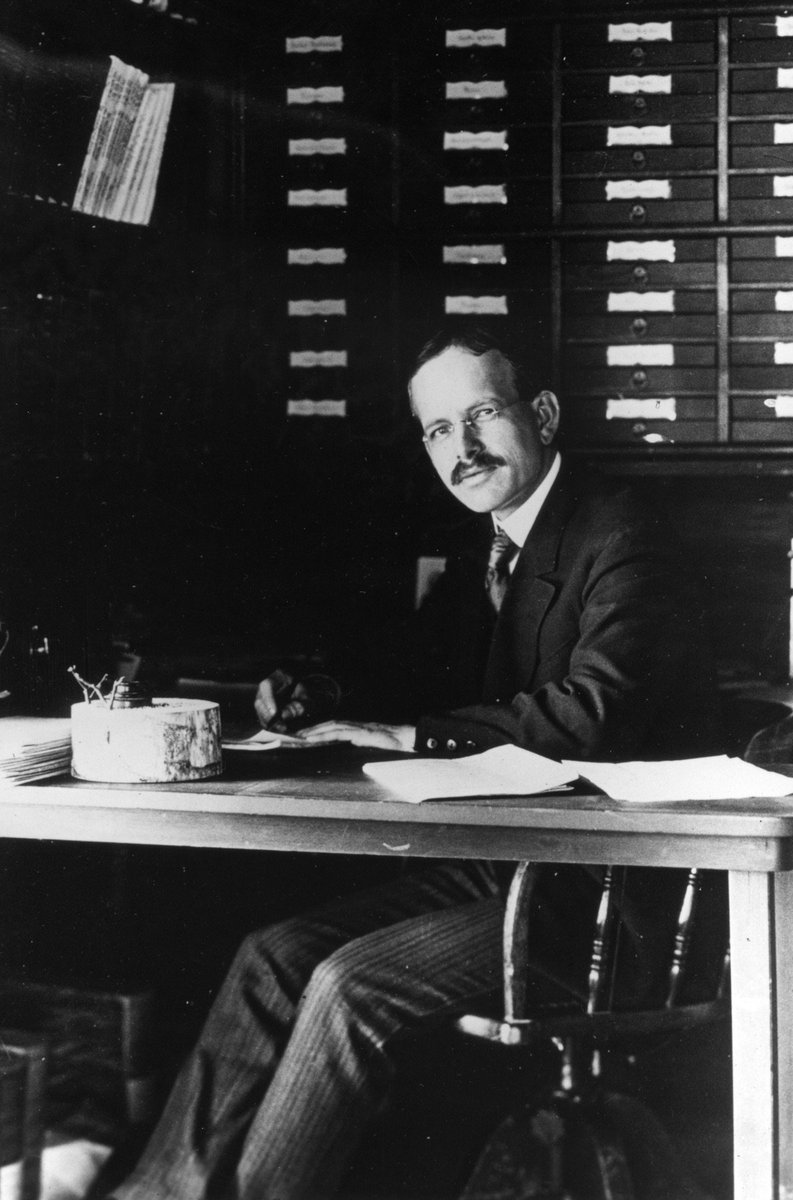 CaltechArchives's tweet photo. Astronomer George Ellery Hale was born 150 years ago today! He discovered sunspot magnetism &amp; led @YerkesObs, @MtWilsonObs, @Caltech, @CarnegieAstro, @TheHuntington, @theNASciences &amp; @ICSUnews. In commemoration, we’ve digitized 100,000 pages of his papers: https://t.co/WiVK3LO2en https://t.co/AGPw73JzgD