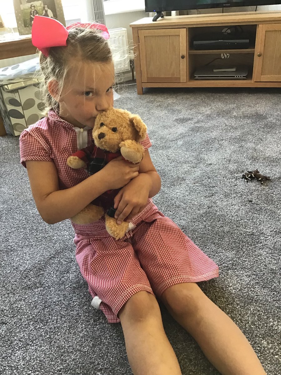 ann_beach's tweet image. Aaliyah looking after Bertie xx