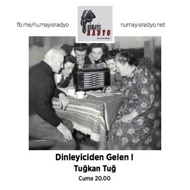 NumayisRadyo's tweet photo. Dinleyiciden Gelenler I
Yayın sezonunun son yayınını, 'Dinleyiciden Gelenler'e ayırdık: 
Tuğkan Tuğ, Yaşar Kemal'in "Yatak" öyküsünü  okuyacak.   
'Dinleyiciden Gelenler I' Akşam 20:00'da https://t.co/k1KUzxPvIx https://t.co/TqtyQDo8nV