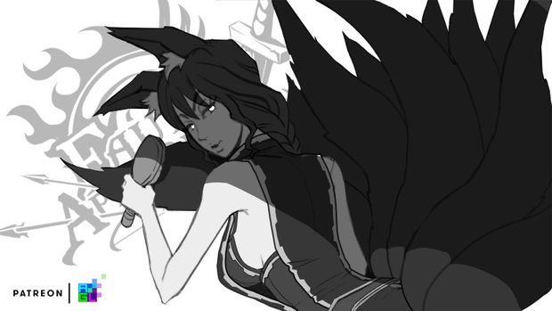 AGLstudioArt's tweet photo. Fox Guard: "Well? Don't just stand there. If you really want to help, you can  begin by grabbing a brush start grooming my tail. Just be gentle, okay?"

What will you do? [ https://t.co/SlMLdy3yq7 ]

#visualnovel #gamefev #foxgirl #sketch https://t.co/x2Kz8yMdxG