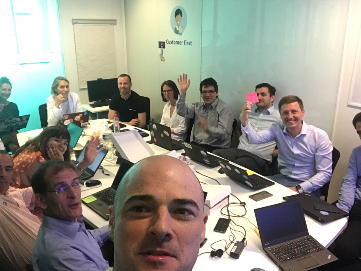 EaGuerch's tweet image. La journée enfermés entre coachs se finit bien ! #AXAagileCenter