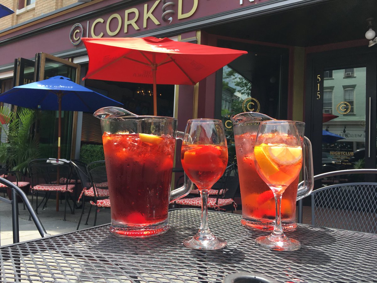 Come cool off $20 pitcher every Friday &amp; Sunday all day🍹#Bethlehem #Sangria #MainStreet #corked #lehighvalley