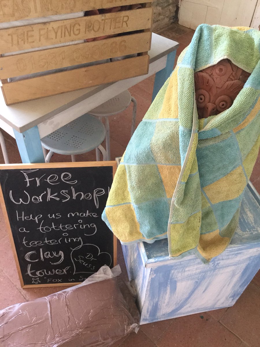 FREE pottery fun in the Walled Garden tomorrow 11am - 4 pm. See you there! 🌞😍 @ledburyfest 🦉#peepo