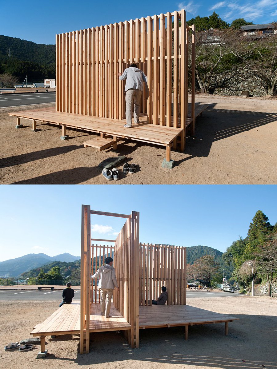 J_USFC's tweet photo. Drawn by the choreography of #architecture and the customs of hospitality, @quynhvantu's work explores how the body moves through thresholds. Learn more about her #JUSFC #Residency project in #Japan, the Kyokai Pavilion (Inside/Outside) Project https://t.co/HwVRvCdmrH #usjapan https://t.co/lGeQByJUrO