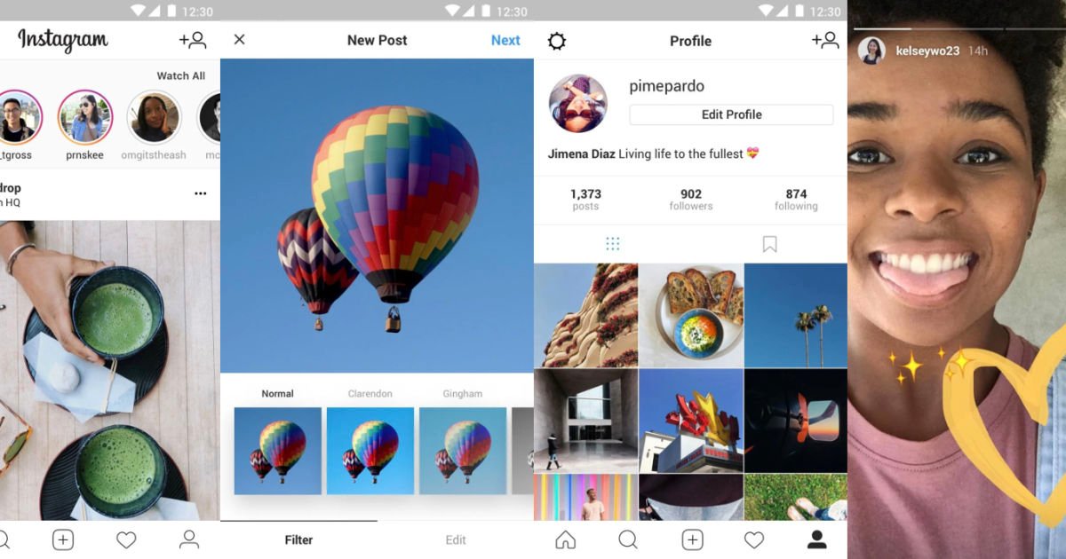 this is a picture of the proposed light version of instagram