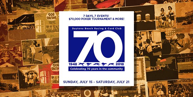 Daytona Dog Track >> Daytona Dogs Poker On Twitter We Re Celebrating 70 Years Daytona Dog Track >> Daytona Dogs Poker On Twitter We Re Celebrating 70 Years