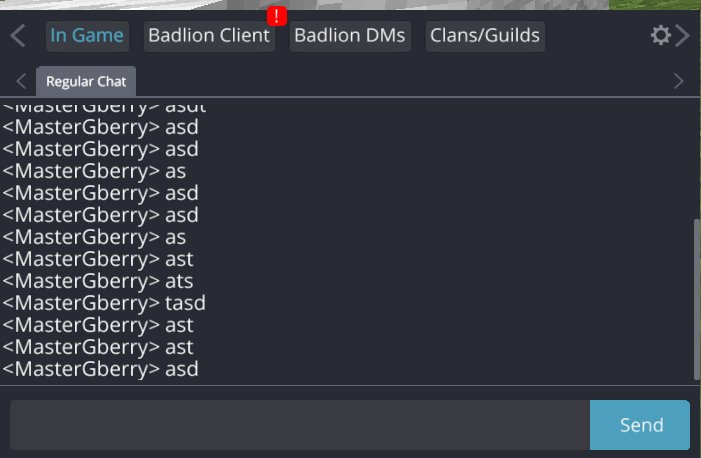 Badlion client chat is on the top