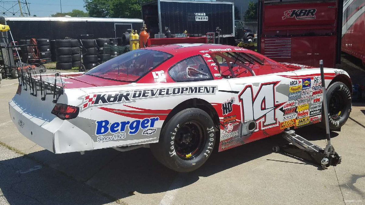 RacingAmerica's tweet image. #Spring200: 15yo rookie @CarsonHocevar14 led the way in the lone ARCA/@CRAracing  Super Series Practice at @ToledoSpeedway (2-5) @standonner71 @CampbellBrian20 Harold Fair Jr. @RunyonMS6 T5 Trackside Now coverage continues here: speed51.com/trackside-now-…