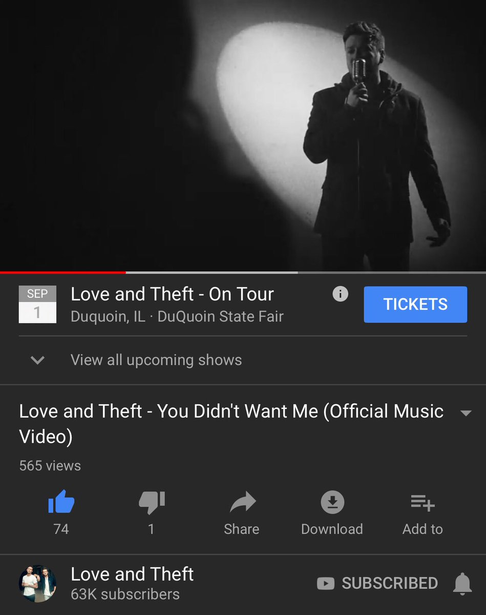 Theftheads_NE's tweet photo. If you haven’t seen the music video for #youdidntwantme yet here ya go! https://t.co/86LwPUS54k #ydwm https://t.co/cu6cmjyXVu