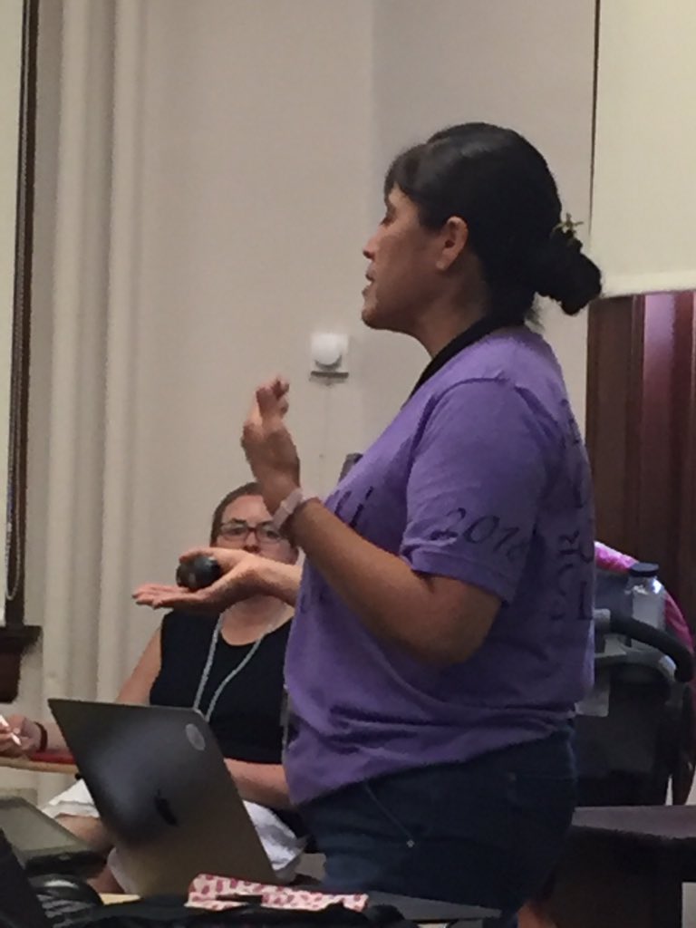 AndreasHipple's tweet image. The amazing Trisha Moquino of @KCLC6 challenges Montessorians to advance a truthful narrative of indigenous peoples, with resources such as reclaimingnativetruth.com. #NativeTruth #MSJ2018