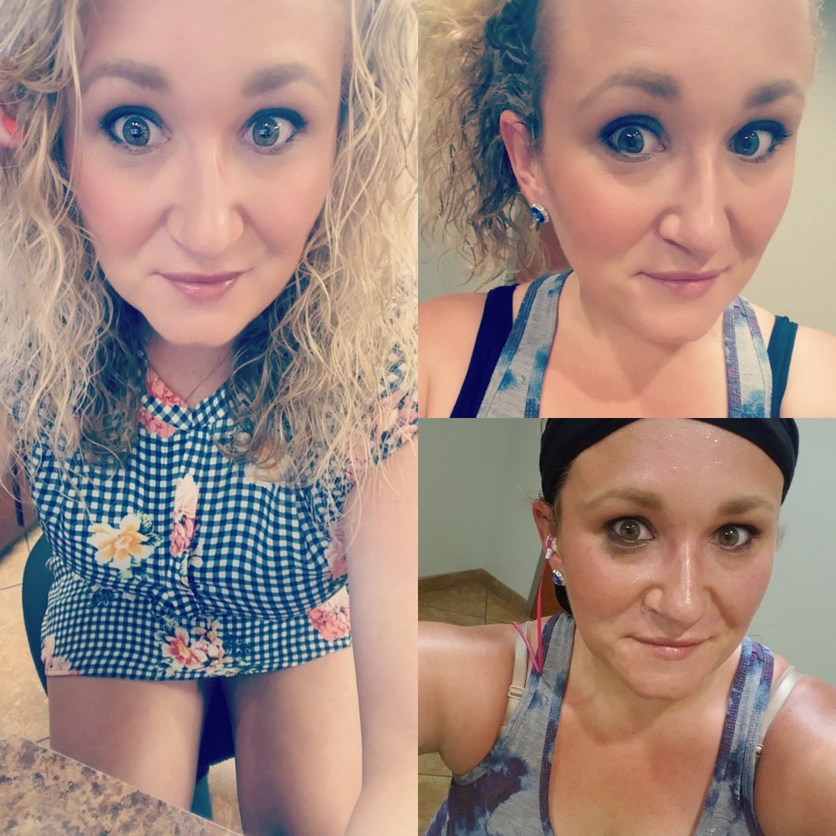 amber_lazo's tweet image. Pre-run: looking like an adult..
Pre-run 2: still look relatively attractive 
Post run: WTF is that..
#BoobSweatFaDayz #Cardio #iwasrunning #EvansvilleIN