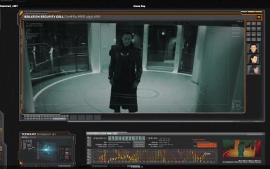 Movie Details In The Avengers There Is A Small Screen Showing The Heat Signature In The Room Where Loki Is Being Held Which Shows That He Has A Cold Body