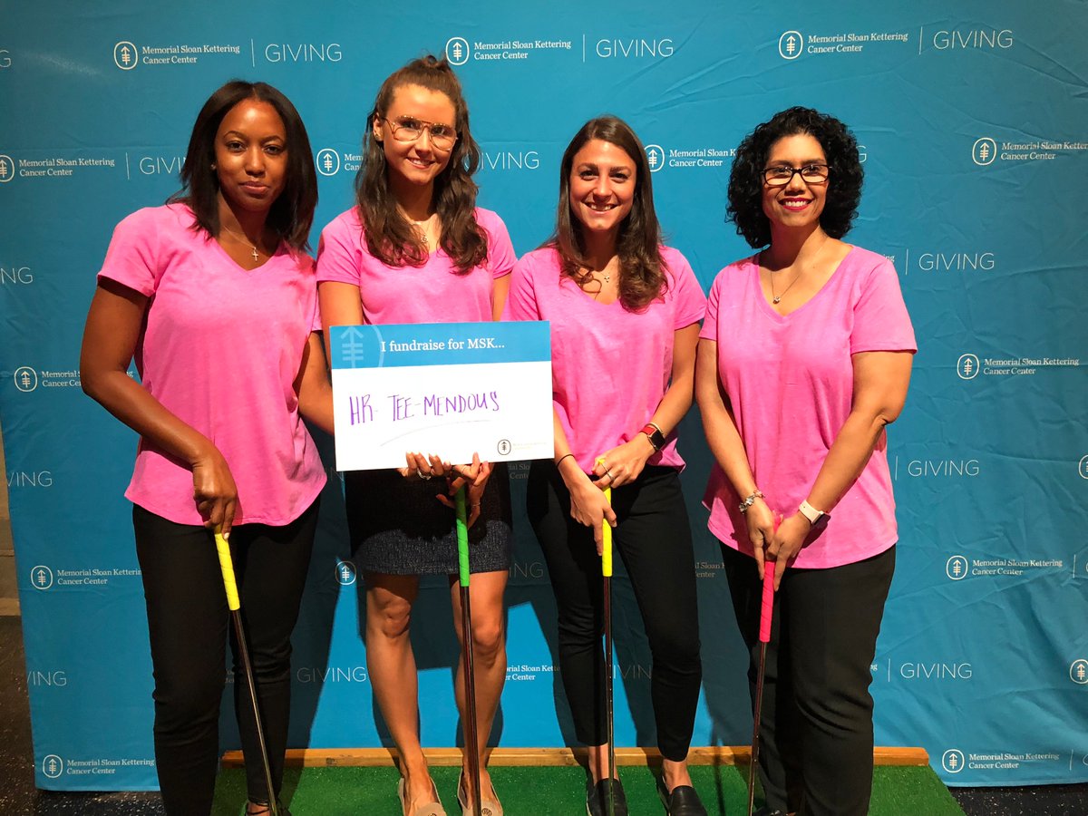 cbscares's tweet photo. Thank you to all of the CBS employees who joined in the CBS Mini Golf Tournament to #putt for a purpose. 

Among those raising money to support patient care and research at @sloan_kettering were the HR Tee-mendous team and best outfit winners! https://t.co/heHJHR5aDq