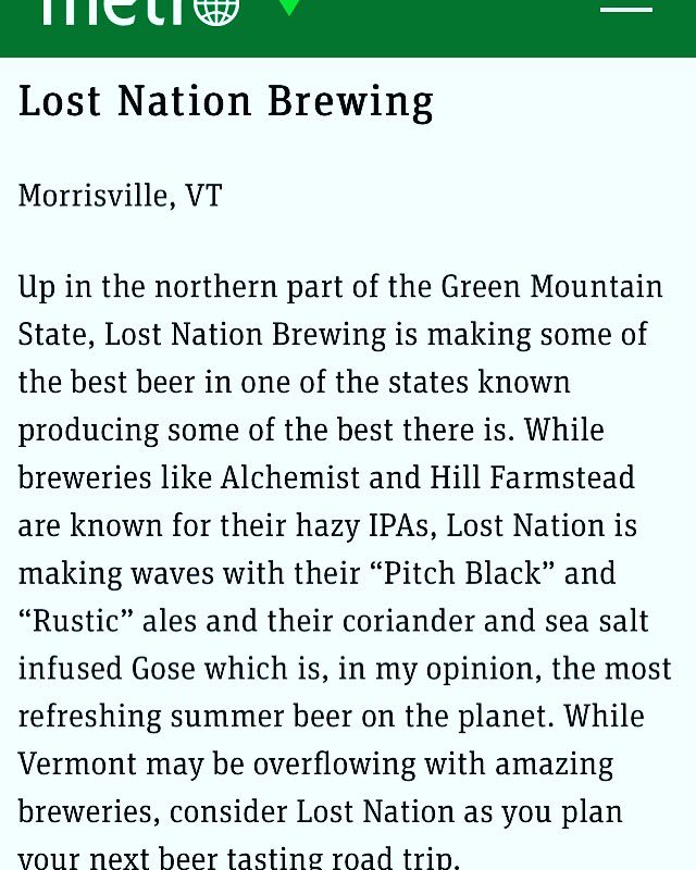 thanks @metro 😎🍺 #beer #trip #roadtrip #trippy #newengland #vt #metro #beercation