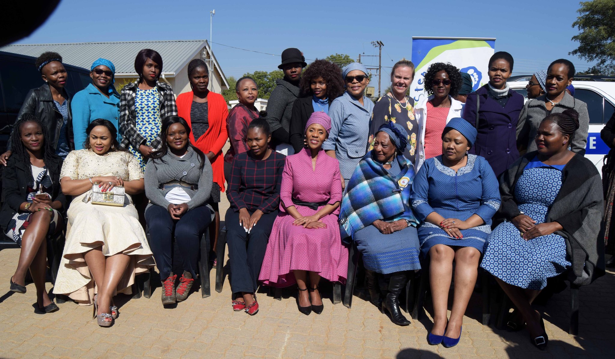 grannies group legs Accompanied by Queen Noliqhwa Ntentesa and First  Lady Maisaiah Thabane from the Kingdom of eSwatini and Lesotho respectively  we visited Stepping Stones International.We met Lisa Juma, her