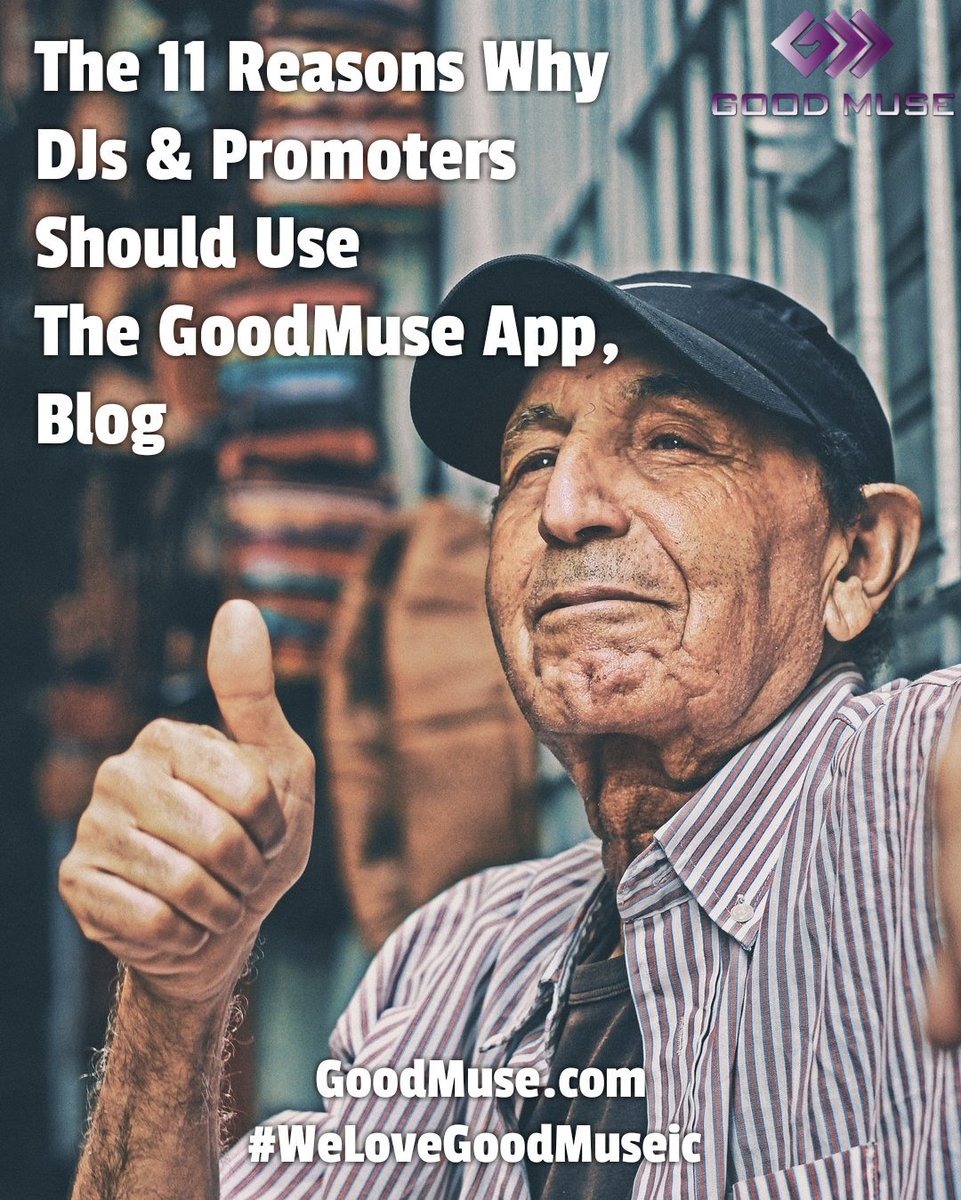 GoodMuseApp's tweet photo. Hello DJs and Promoters!
Our blog is about why you should use the GoodMuse App, when it's launched.
https://t.co/vQ9Mq3YYVl
Thank you.
#Blog #Read #App #DJLife #Bloggers #Blogging #Bloglife #DJBlog #GoodMuseBlog #DJ #PleaseShare #Gigs #Events #GoodMuseApp #WeLoveGoodMuseic https://t.co/cYIuiwWffz
