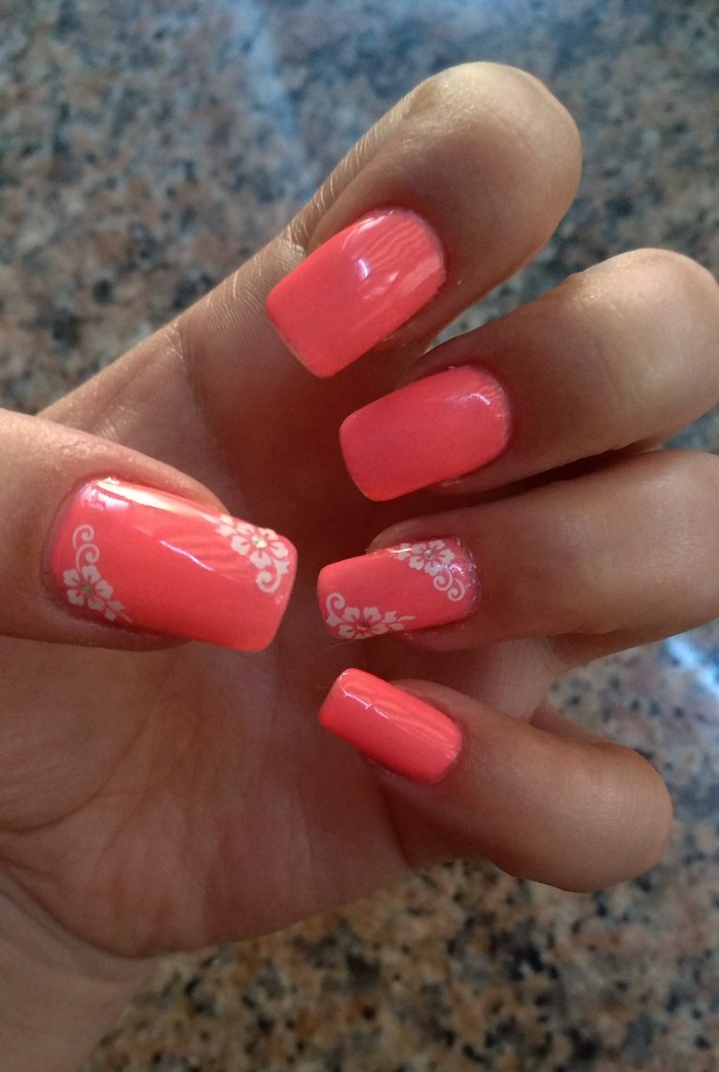 moremaria85's tweet image. Nails Summer 💅 🌞 😃 #DualSystem #Acrygel #Dibujos #ColorSalmon #YoAMiMisma