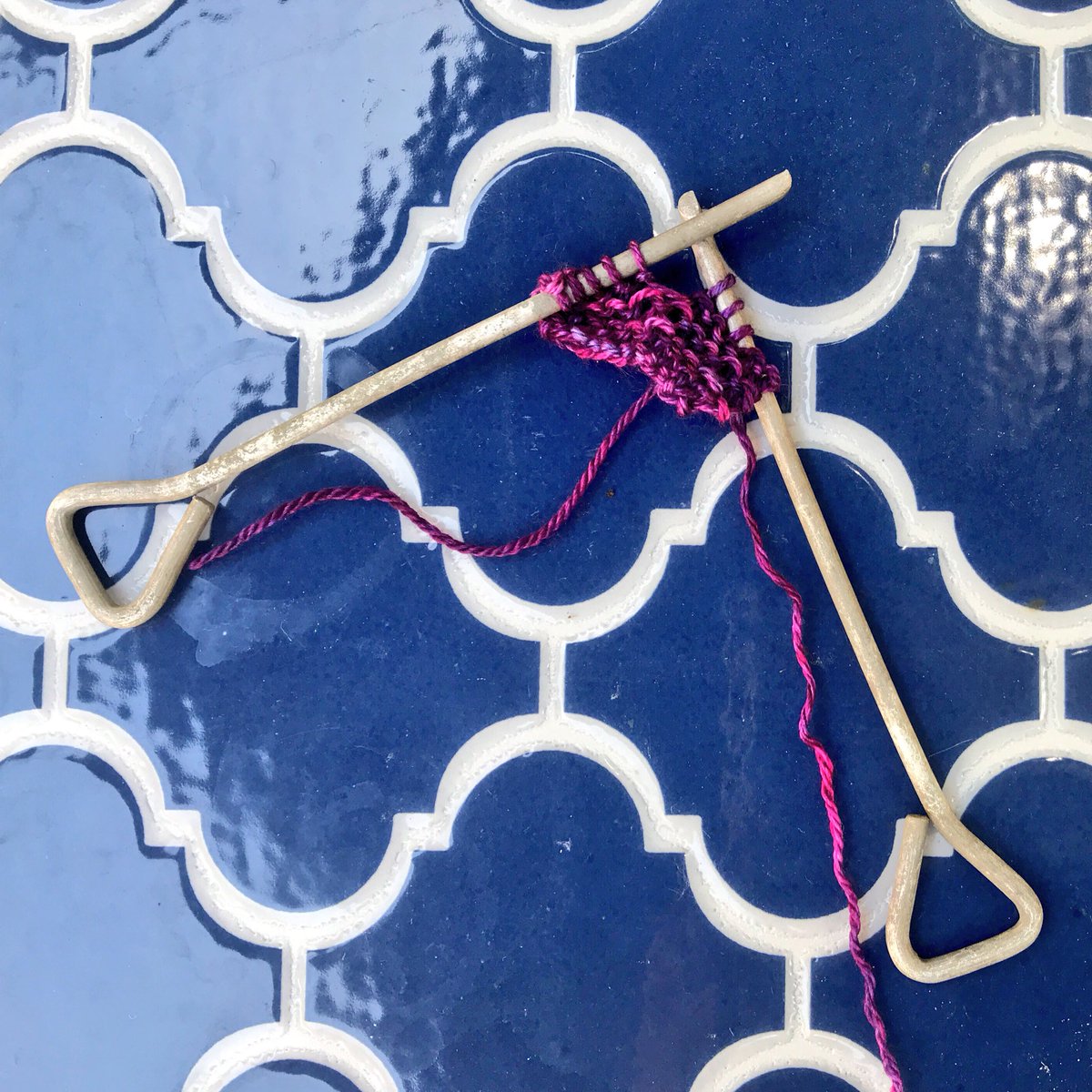 Have you ever knit with something other than needles? I’m currently using potato nails out of desperation (all my needles are packed and I need to knit something quickly).