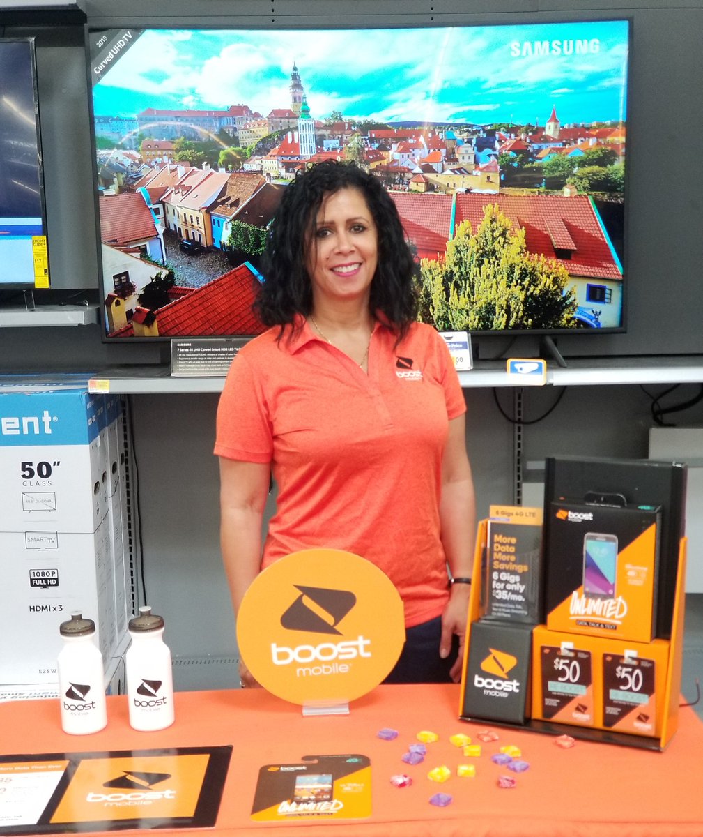 It's Boost Day at Walmart 💙😊Activate a new line-It's buy one month get one month of Free service on us today👍. @LauraMcLaugh96 <a href="/vcarbone06/">Vin Carbone</a>  @sprintNEregion