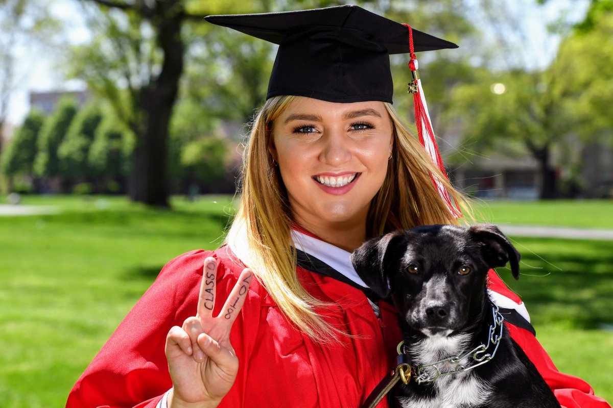 Anyone down for #BringYourDogToSchool day? 🐶 Who do we need to speak to about this? 😏 #FBF #Commencement #SJUGrad18