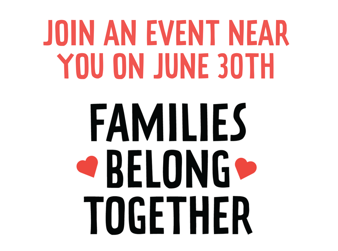 Join thousands of marchers across California this Saturday and send a clear message to our elected leaders: #FamiliesBelongTogether! Join our partner <a href="/CHIRLA/">CHIRLA</a> from 11-2 PM @ LA City Hall.  Not in LA? Click the link to find a march near you: bit.ly/2te9eOP #allofus2018