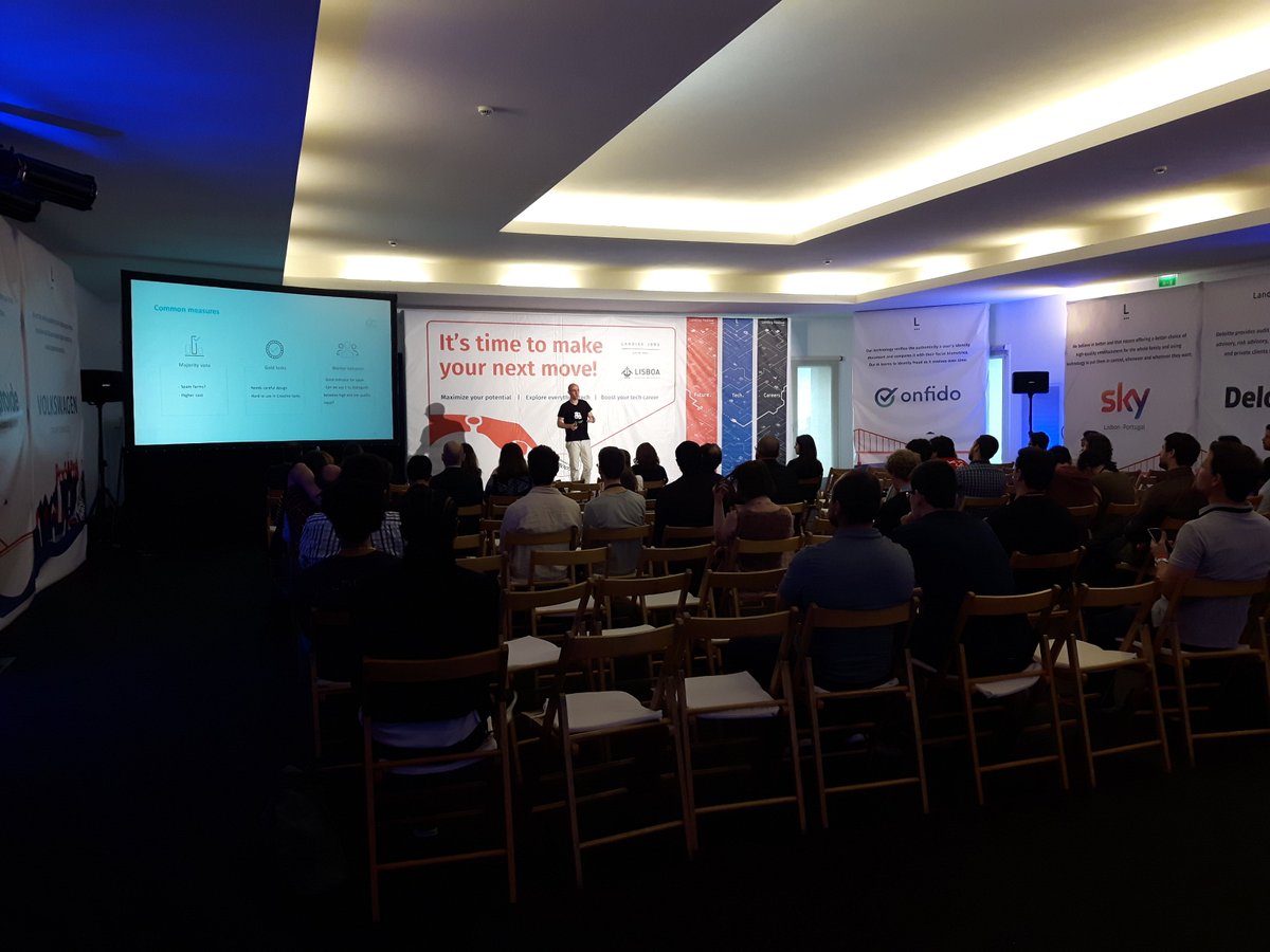 Our CTO <a href="/jdcfreitas/">João Freitas</a> is at the Main Stage of @landingfest talking about #AI 🤖