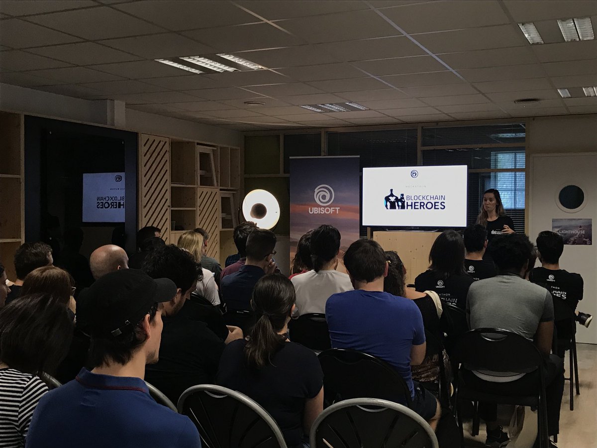 LifeatUbisoft's tweet photo. The #Ubinnovationlab’s hackathon #BlockchainHeroes is starting now! 70 participants will be working to see how Blockchain can best serve players’ interests. They’ll be helped by expert mentors from some of the best in the business… Good luck everyone! https://t.co/iqQGyM1MWs