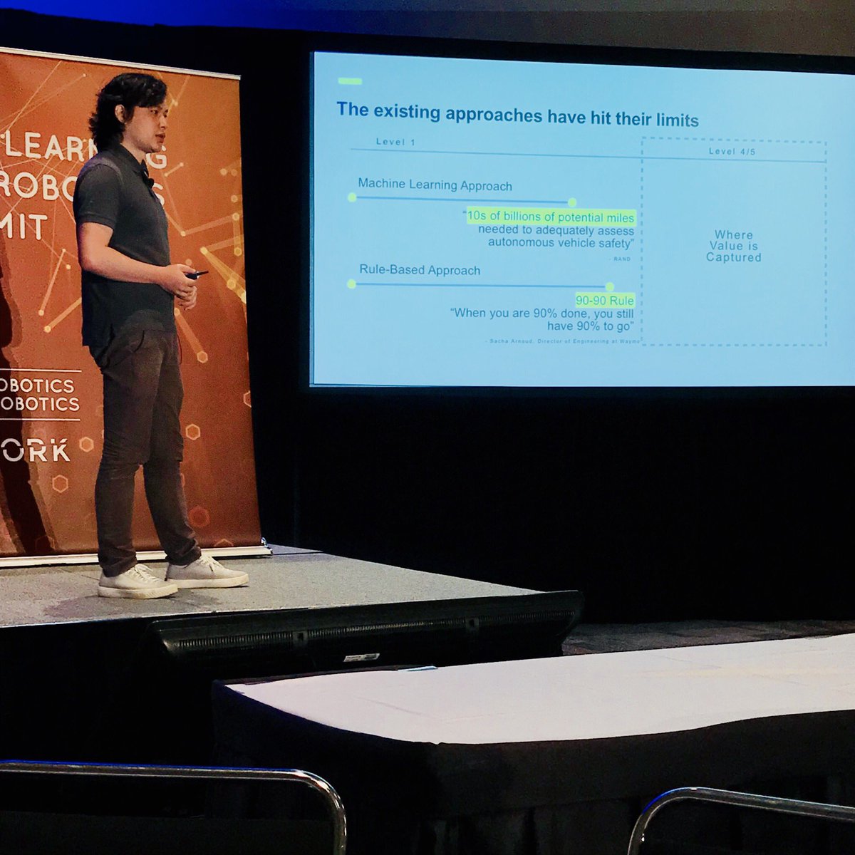 Farrrnaam's tweet image. Yibiao Zhao, Co-Founder and CEO of iSee talks about his company’s approach to making self-driving cars safer by taking into account other drivers’ intentions. #reworkROBOTICS @reworkROBOTICS