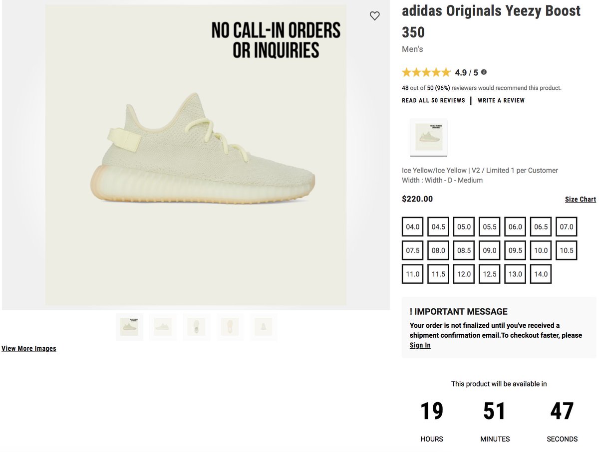 COUNTDOWN via Footaction adidas Yeezy 