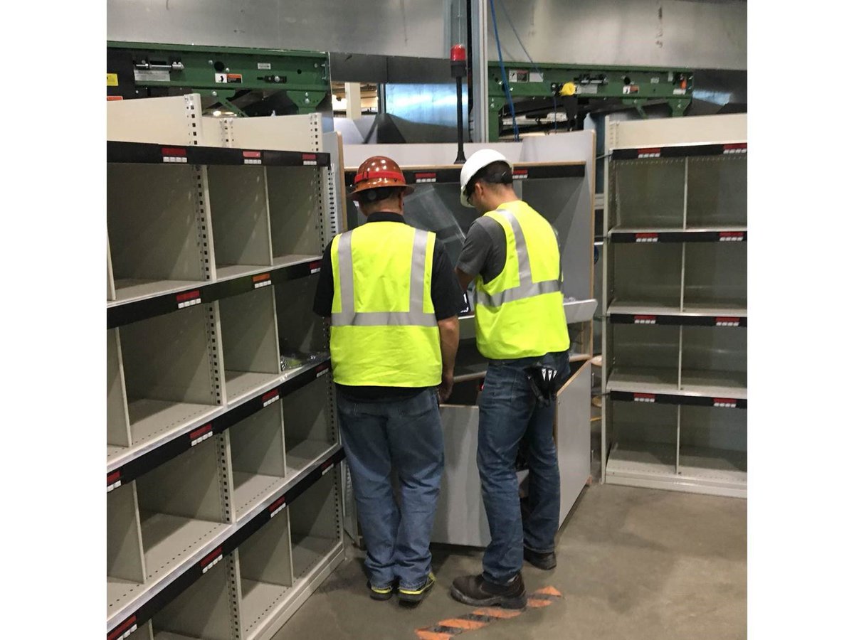 VARGOSolutions's tweet image. VARGO® team members are working on a #PutToLight configuration at a client’s facility in Fresno, Calif. As a systems #Integrator, VARGO® designs, implements and supports custom #warehouse and #fulfillment software solutions for its clients. #MaterialHandling