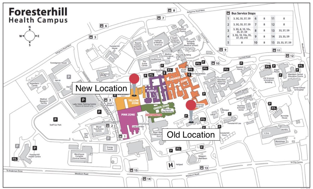 aberdeen royal infirmary map Nhs Grampian On Twitter Reminder The Eye Outpatient Dept Is On The Move This Weekend As Of Monday 2nd July Afternoon It Will Be Located On Level 3 Of The Yellow aberdeen royal infirmary map