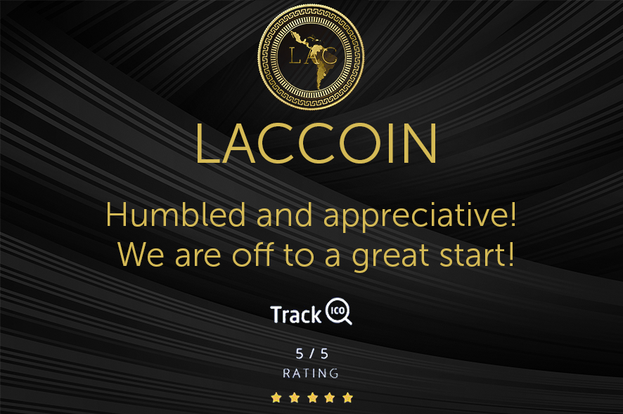 LACCOIN's tweet photo. Humbled and appreciative! 5 Star Rating! Thank you @TrackICO 
Please refer to our Telegram channel for more details about our next campaign. #bountyprograms, #bounty, #preico, https://t.co/D6FGhYOK2k https://t.co/AN1i1uBBXl