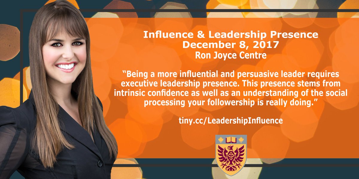DrBrynnWinegard's tweet image. Attend 'Influence &amp;amp; Leadership Presence' 12/07/18
Non-Coercively Gain More Compliance From Others
Be More Influential
Develop Your Presence
execed.degroote.mcmaster.ca/executive-mana…
#influence
#persuasion
#leadership
#executivepresence
#executiveeducation
#happyfriday
@DeGrooteBiz 
@DeGrooteExecEd