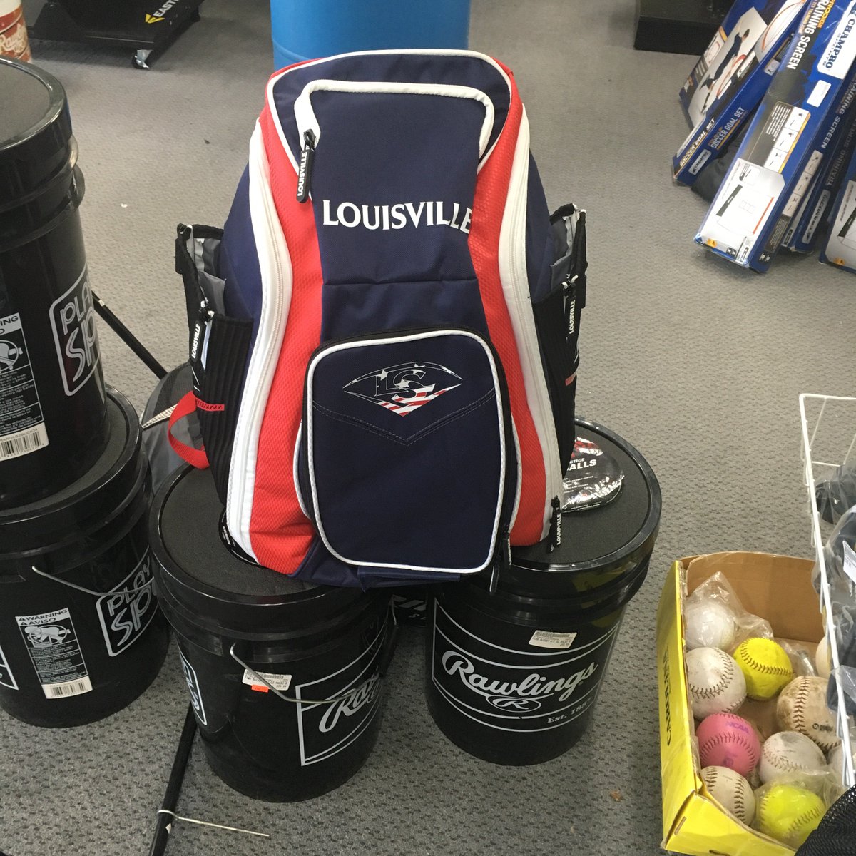 Last one in stock!  Louisville Slugger Prime stickpack.  Only $99.99.  Save more by trading in your used items. #webuyused