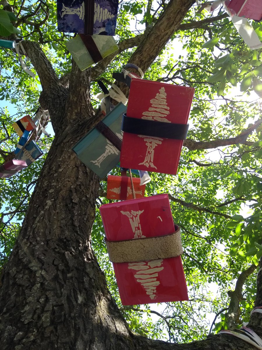 Kunst kan de boom in. En wel in St.Nicolaasga, rondom Maeykehiem.
Mooie route met bijzondere kunst, gemaakt door de mensen van de Drifter.