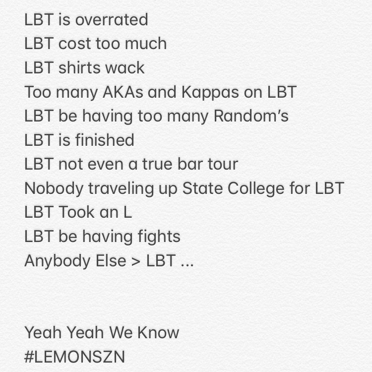 Lemon Bar Tour (LemonBarTour) Twitter