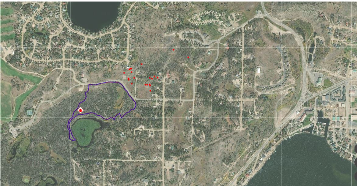 GrandLakeFire's tweet image. GOLF COURSE FIRE UPDATE 6/29 12:49 PM
Fire is at 60% Containment with zero structures damaged.  CR 491 open/ CR 48 &amp;amp; 49 remain closed.