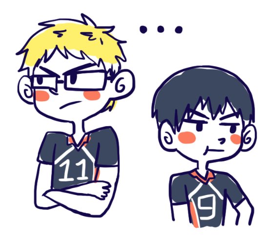 blulious's tweet image. Three People asked for TsukiKage, so I made a story...xD