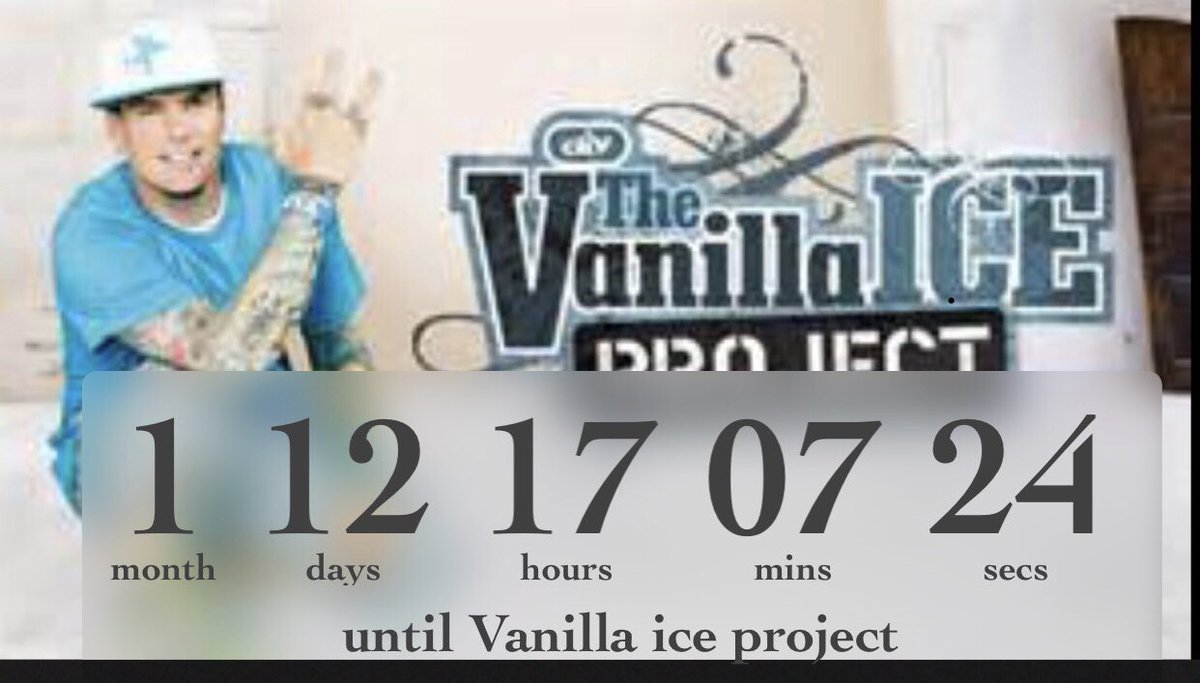 lvmuscfrevr's tweet image. Let’s check that countdown, it’s on people @vanillaice @WesKainMafia #vanillaiceproject #VIP8 August 11