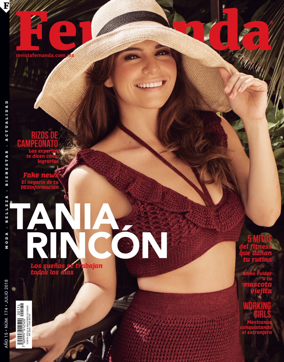 Felices de presentar nuestra portada de julio con <a href="/taniarin/">Tania Rincón</a> Guapísima y muy sonriente!