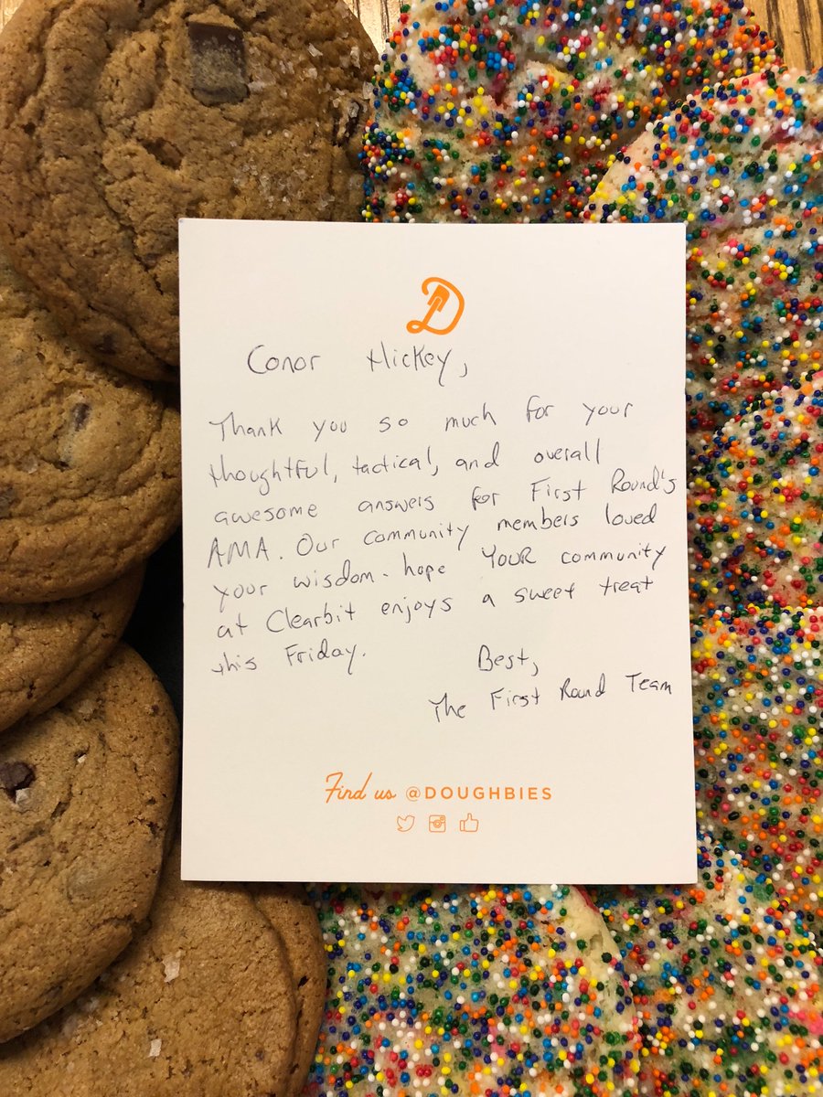 Thanks <a href="/firstround/">First Round</a> :) Should keep the team happy for EOQ here!