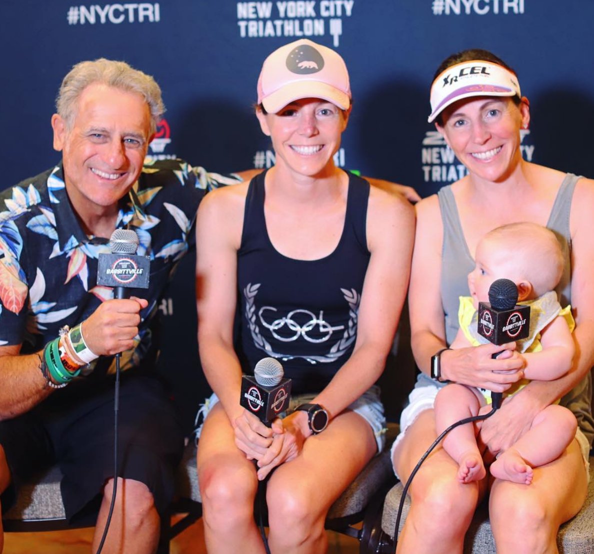 XRCEL's tweet photo. What an honor! @laurelwassner &amp; @becwassner sit down for the legendary Breakfast with Bob with @Bob_Babbitt as they take on @NYCTRIATHLON this Sunday! https://t.co/kGcqblWZTX